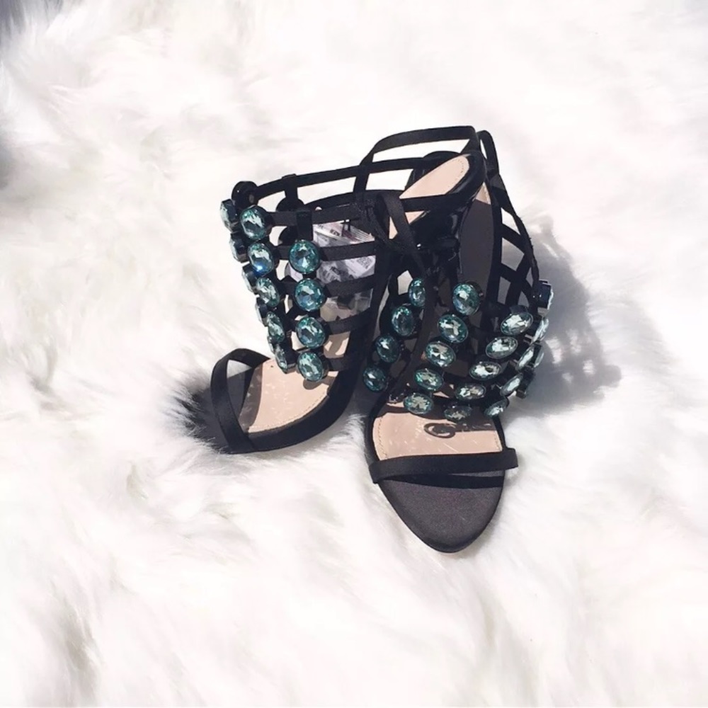 Zara open toe heels size 7